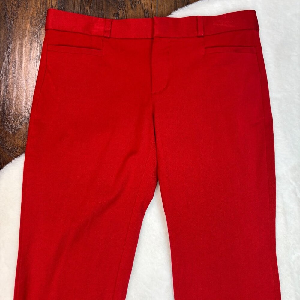 Banana Republic Dress‎ Chino Pants 6 Red Sloan Skinny Ankle Stretch Mid-Rise - Picture 2 of 8